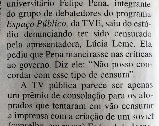 Professor universitário Felipe Pena